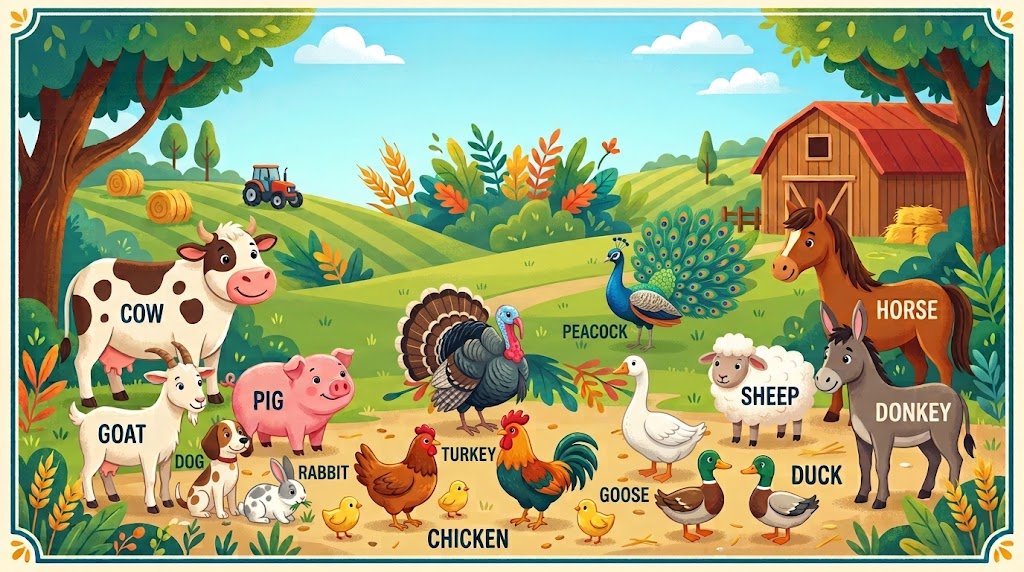Anglais : vocabulaire animalier
